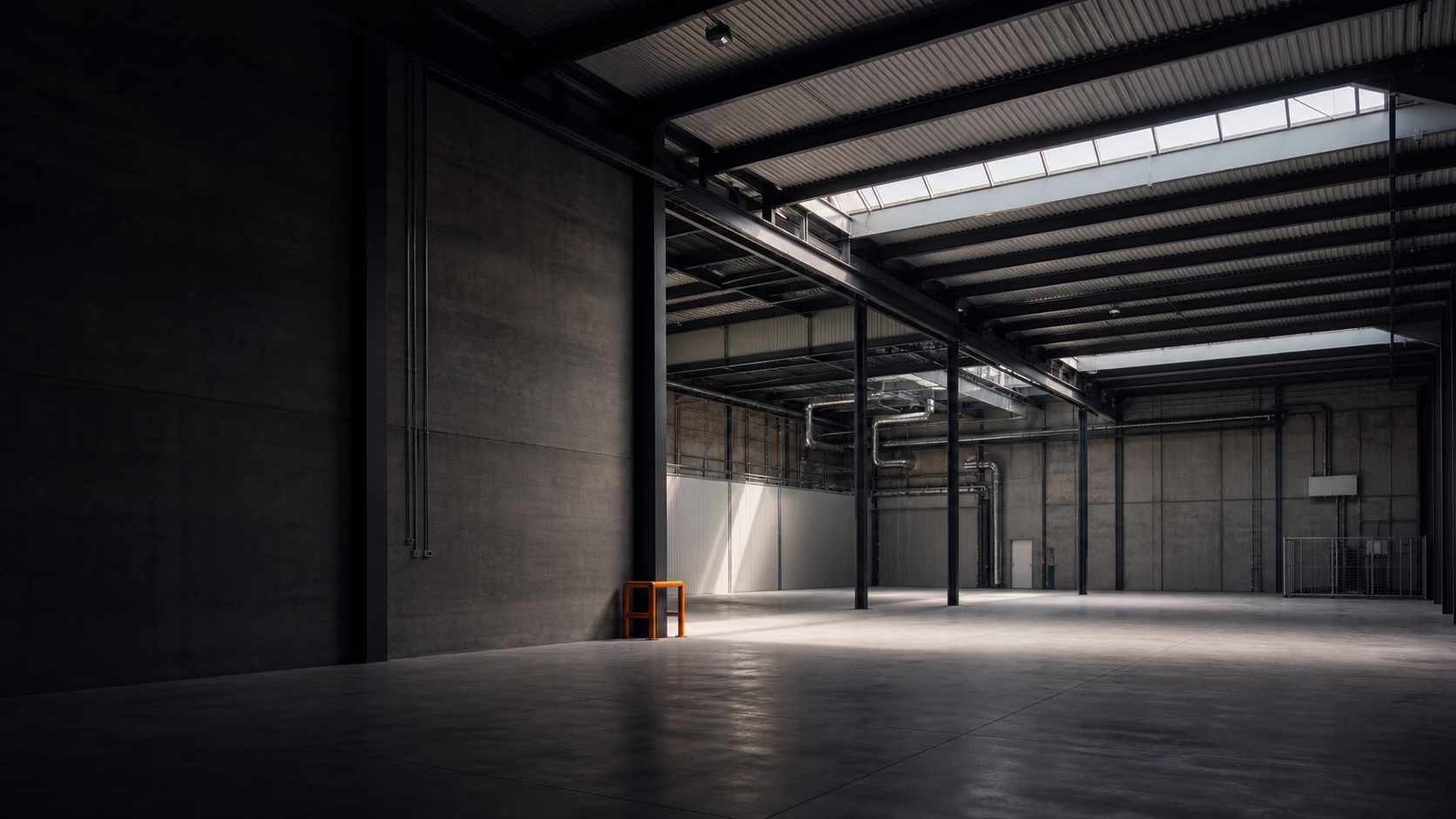 Visual conceptual de una nave industrial